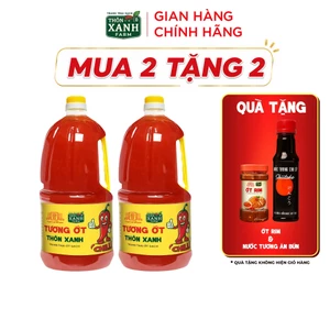 Combo 2 Tương ớt Thôn Xanh 2.2Kg - Ít cay ít mặn trẻ em dùng được