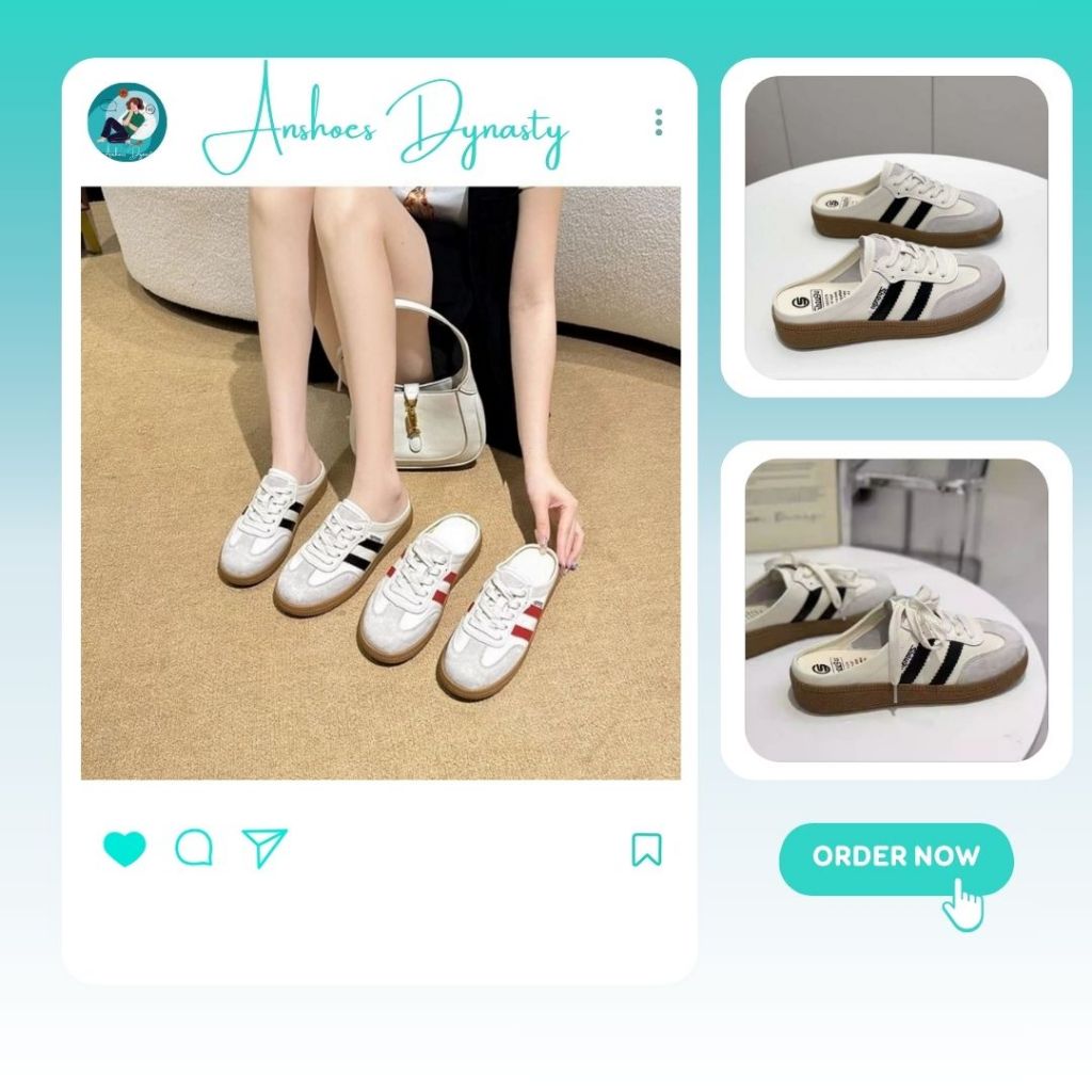Sục Thể Thao Nữ, Sục Nữ Thể Thao Năng Động 2 Vạch Màu Đen N13 || AnshoesDynasty