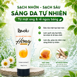 Sữa Rửa Mặt Revolu Honey 100g - Kiểm Soát Nhờn, Chiết Xuất Mật Ong Và Rễ Ngưu Bàng