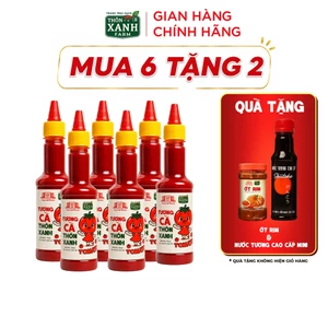 Combo 6 Tương cà Thôn Xanh 270g chua ngọt dịu nhẹ phù hợp trẻ em