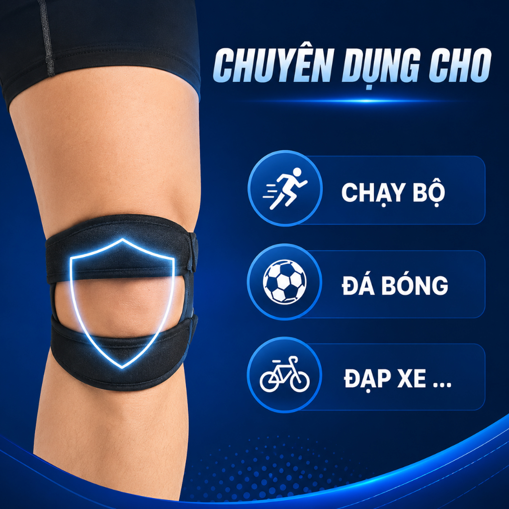 Băng gối thể thao, Băng quấn đầu gối bảo vệ khớp gối khi chơi thể thao, chạy bộ,leo núi AOLIKES 7929