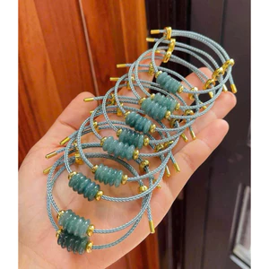 vòng tay ngũ điếu ngũ phúc an khang lam ngọc