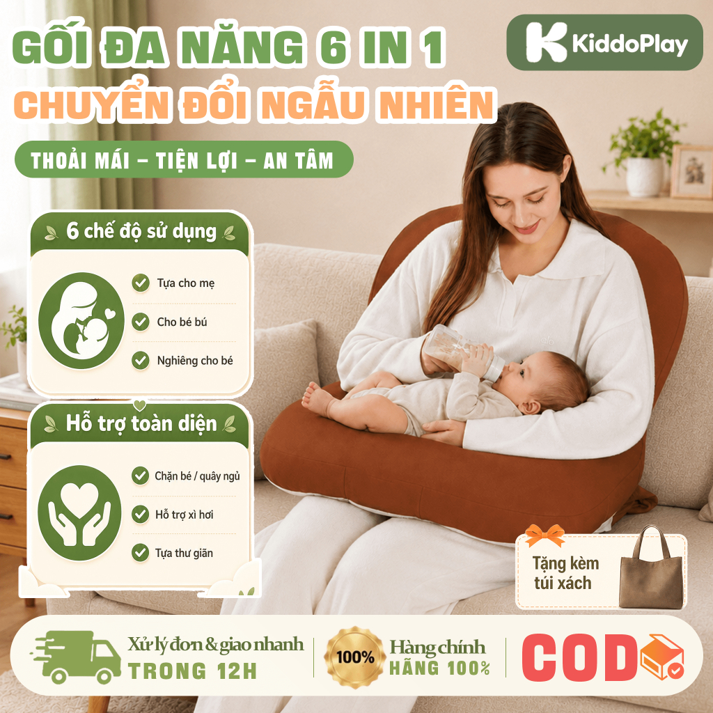 (Mới)gối cho con bú mẹ,Giúp mẹ thoải mái Hỗ trợ bé bú Rảnh tay,Cao cấp Đa năng Gối chống trào ngược
