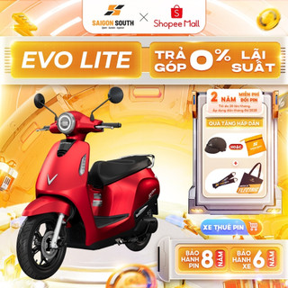 [NHẬN HCM] Xe Máy Điện VinFast Evo Lite - Thuê Pin - Góp 0% - 50cc