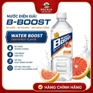 Nước uống điện giải Water Boost vị bưởi/chanh/vitamin, Thùng điện giải Eastroc Water Boost 24chai*555ml