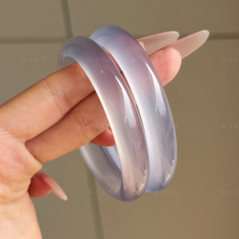 [𝐒𝐀𝐋𝐄] Vòng Tay Đá Mắt Mèo Bạch Tử Nguyệt Tím Lavender Tự Nhiên Cao Cấp - Trang Sức Nữ Cao Cấp
