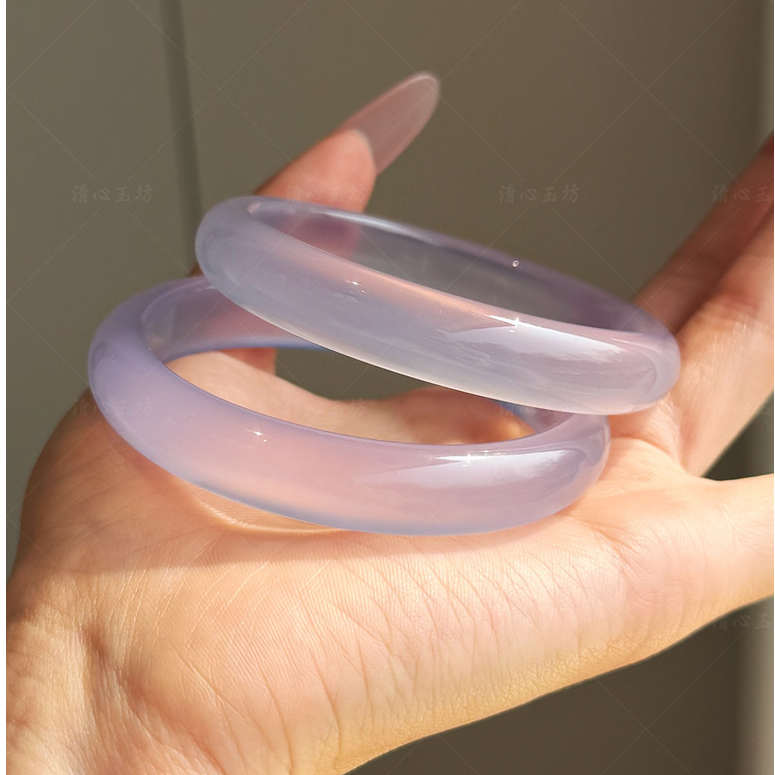 [𝐒𝐀𝐋𝐄] Vòng Tay Đá Mắt Mèo Bạch Tử Nguyệt Tím Lavender Tự Nhiên Cao Cấp - Trang Sức Nữ Cao Cấp