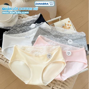 Combo 5 quần lót nữ đáy kháng khuẩn mềm mại thoáng khí, quần lót nữ họa tiết xinh xắn