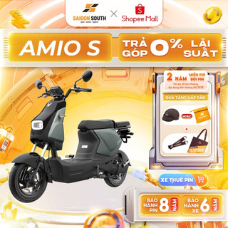 [NHẬN HCM] Xe Máy Điện VinFast Amio S  - Công Suất 240W - Góp 0% - Có Bàn Đạp
