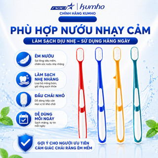 Bàn Chải Đánh Răng Kumho HQ11 Lông Chải Nano Siêu Mềm Đầu Chải Nhỏ Bảo Vệ Nướu Nhạy Cảm