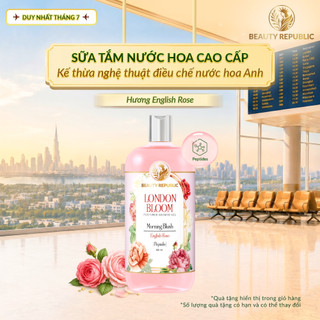 Sữa tắm nước hoa Anh tăng đàn hồi & săn chắc da với Peptide Beauty Republic Morning Blush Hương English Rose 500ml