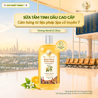 Sữa tắm tinh dầu Ý phục hồi độ ẩm làn da với HA Beauty Republic Summer Splash Hương Neroli & Citrus 500ml