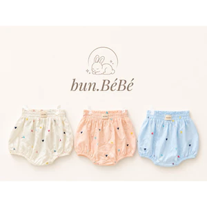 🌿 Quần Bí Bé Gái Bun.BéBé – Thô Cotton Hàn Quốc Kẻ Caro | Mềm Mại, Thoáng Mát, An Toàn Cho Bé