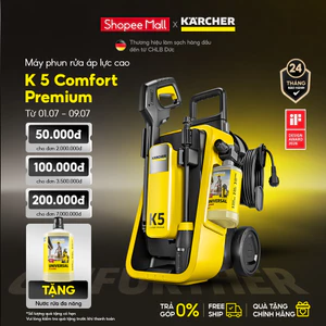 Máy phun rửa áp lực cao Karcher K 5 Comfort Premium - Động cơ từ - Công suất 2100W - Bảo hành 2 năm