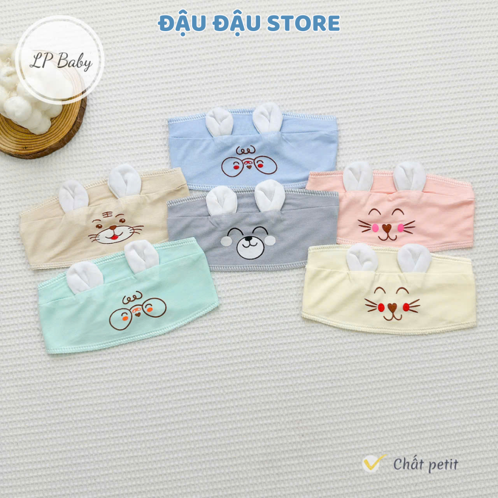 Set 3 chiếc che thóp sơ sinh thun petit tai thỏ siêu yêu, thóp sơ sinh - mũ nón che thóp cho bé sơ sinh - Đậu Đậu Store