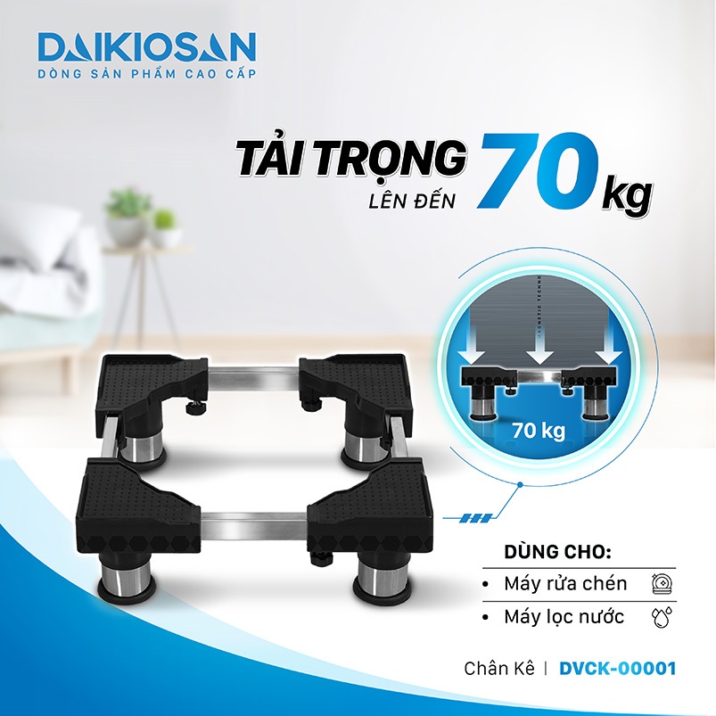Chân Kê Máy Lọc Nước DVCK-00001 Điều Chỉnh 30–46CM Khung Inox Dày, Cao 12CM - Điện Máy Linh Đan | BigBuy360 - bigbuy360.vn