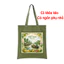 Túi Tote có khóa kéo MIỀN TÂY Việt Nam - túi vải xanh lá xanh matcha CÓ KHÓA thời trang tuie0338k
