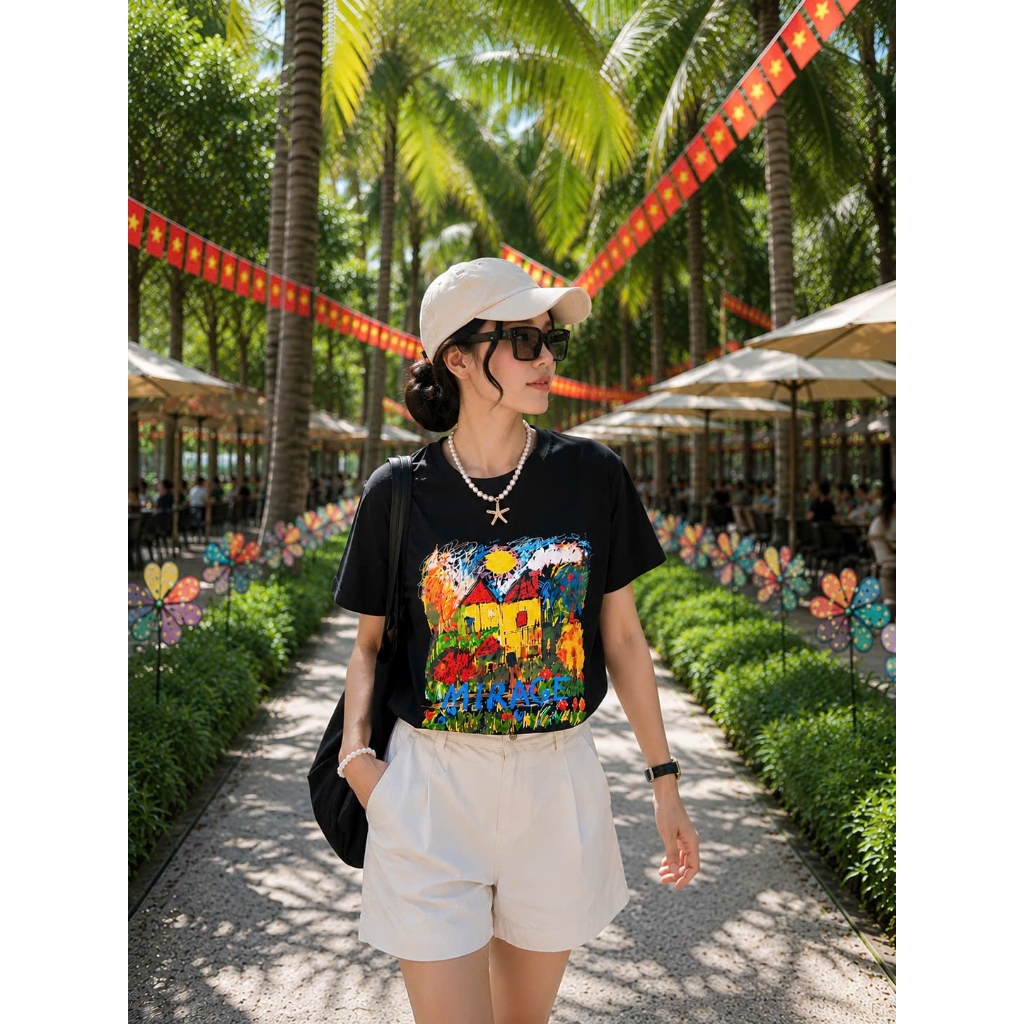 Áo Thun Mirage Ngôi Nhà Local Brand Chất 100% Cotton Mềm Mịn Thoáng Mát.
