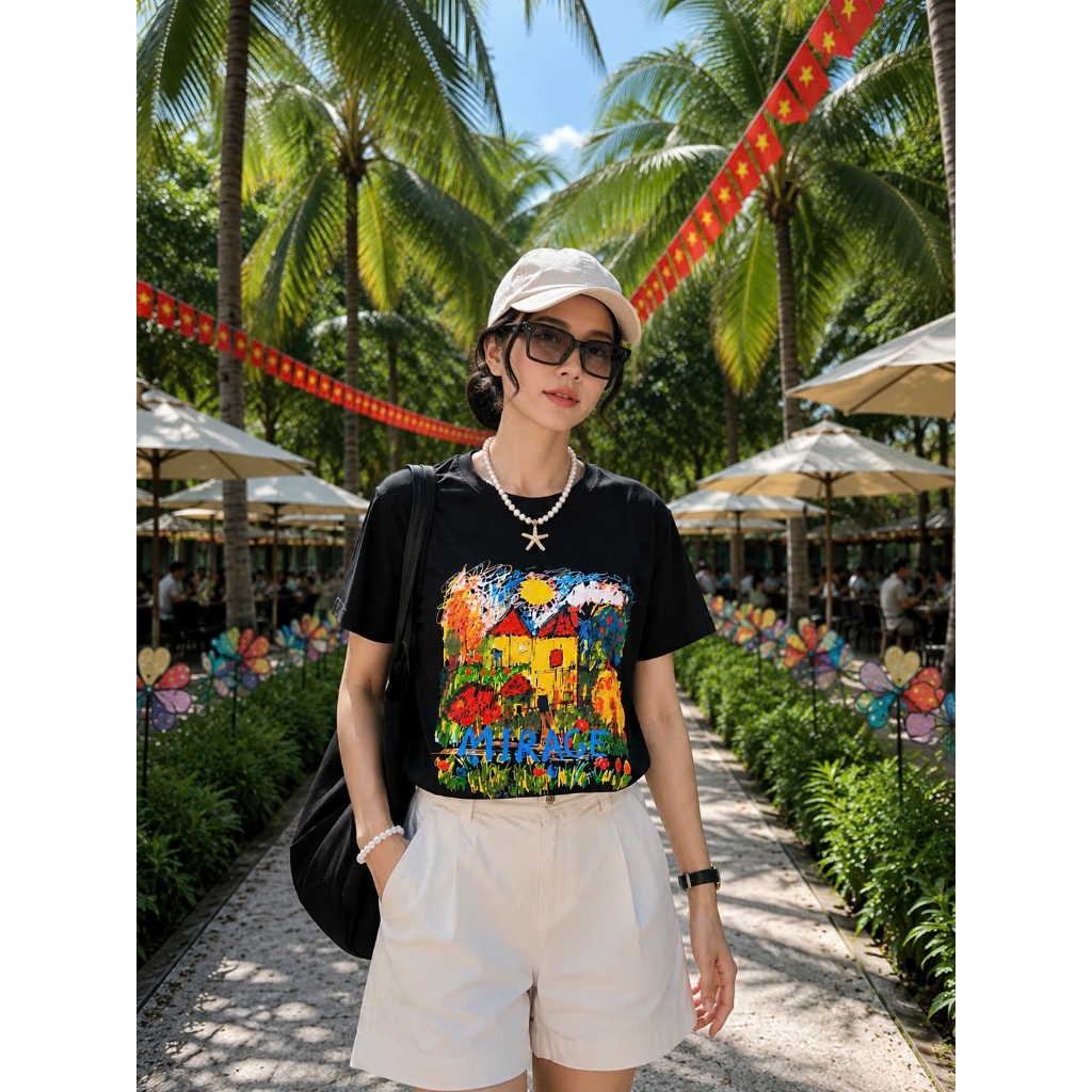 Áo Thun Mirage Ngôi Nhà Local Brand Chất 100% Cotton Mềm Mịn Thoáng Mát.