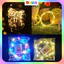 Dây đèn Led trang trí Fairylight kèm pin -đèn đom đóm – trang trí hoa, giỏ quà – kèm pin, chiều dài 1m-2m DUHA 014