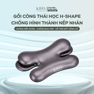 Gối Ngủ Công Thái Học KIRA Double H-Shape Memory Foam – Hỗ Trợ Cổ Vai Gáy, Giảm Tê Tay, Thoải Mái Khi Ngủ Nghiêng
