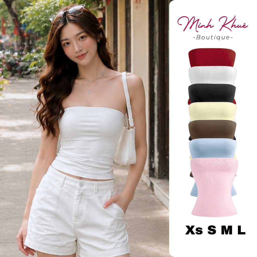 [Mở Bán] Áo Ống Dáng Dài Thun Borip Lụa DD11 Áo Quây Ôm Body, Mềm Mịn, Co Giãn Basic Trendy Minh Khuê Boutique