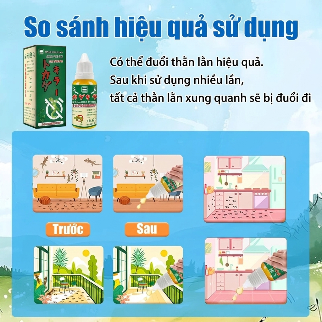🦎 Mồi diệt thạch sùng Nhật Bản cao cấp, diệt tận gốc, hiệu quả mạnh, dùng an toàn trong nhà