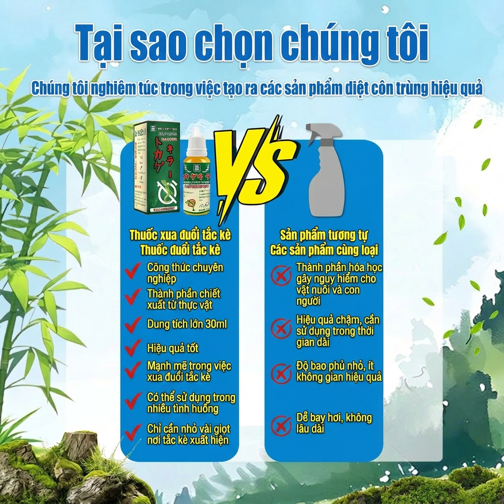 🦎 Mồi diệt thằn lằn hiệu quả cao, nhập khẩu Nhật, giúp kiểm soát thạch sùng trong nhà