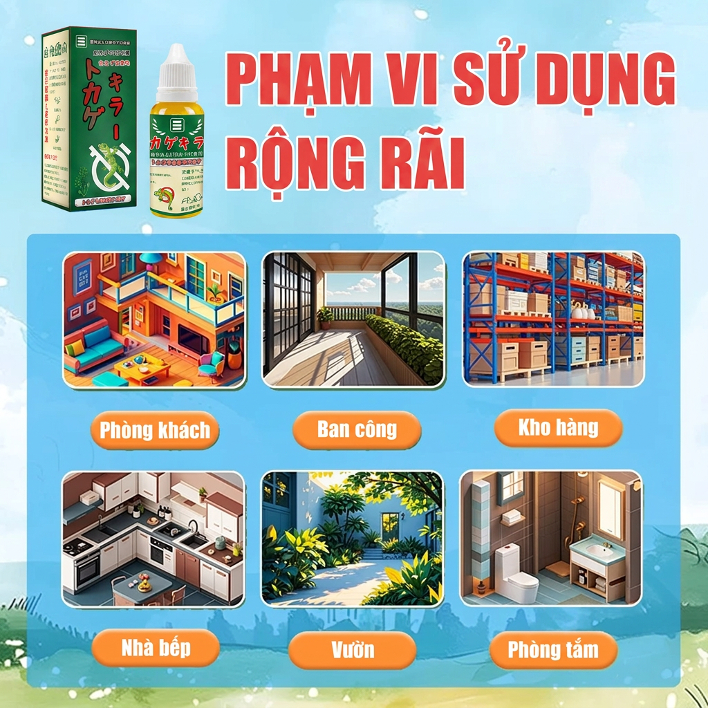 🦎 Mồi diệt thằn lằn hiệu quả cao, nhập khẩu Nhật, giúp kiểm soát thạch sùng trong nhà
