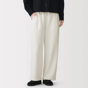 [26AW] MUJI Quần Nữ Dáng Rộng Vải French Terry
