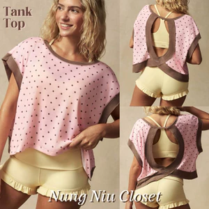 NUNG NIU - Áo Thun Tank Top Phối Cùng Bikini Hoặc Đồ Tập Thể Thao
