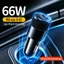 Type C Sạc Xe Hơi Sạc Nhanh 66W Sạc Nhanh Cho iOS Android iP Huawei Samsung Auto PD3.0 QC3.0 Sạc Điện Thoại Di Động