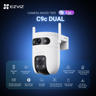 Camera Wifi EZVIZ Ngoài Trời C9C 3MP/5MP Ống Kính Kép, IP65 Chống Chịu Thời Tiết, Cảnh Báo Chống Trộm, AI Thông Minh