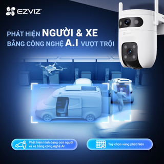 Camera Wifi EZVIZ Ngoài Trời C9C 3MP/5MP Ống Kính Kép, IP65 Chống Chịu Thời Tiết, Cảnh Báo Chống Trộm, AI Thông Minh