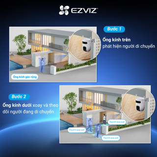 Camera Wifi EZVIZ Ngoài Trời C9C 3MP/5MP Ống Kính Kép, IP65 Chống Chịu Thời Tiết, Cảnh Báo Chống Trộm, AI Thông Minh