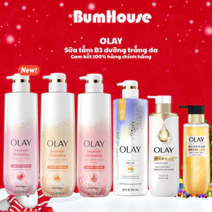 Sữa Tắm OLAY B3+ Siêu Dưỡng Trắng Da, Cấp Ẩm Và Đàn Hồi Cho Da Chai 50g 200g 500ml 591ml