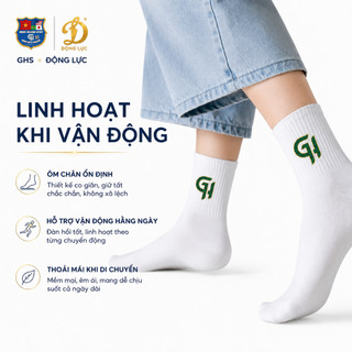 ĐL - TẤT UNISEX GREEN HOLDING SPORT – THOẢI MÁI VẬN ĐỘNG, PHÙ HỢP NHIỀU MÔN THỂ THAO