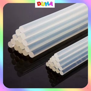 Combo 10 Cây Keo Nến Silicon Trong Suốt Bám Dính Tốt Trên Nhiều Bề Mặt Kích Thước 7mm Và 11mm DUHA 032