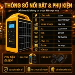 Trạm sạc năng lượng mặt trời cầm tay 220V - Nguồn điện dự phòng cầm tay cho cắm trại, máy phát điện ngoài trời — ảnh 8