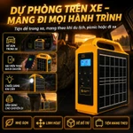 Trạm sạc năng lượng mặt trời cầm tay 220V - Nguồn điện dự phòng cầm tay cho cắm trại, máy phát điện ngoài trời — ảnh 5