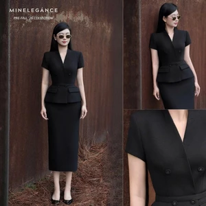 MINELEGÁNCE | SET VEST & CHÂN VÁY BÚT CHÌ THANH LỊCH, SANG TRỌNG - MIN110