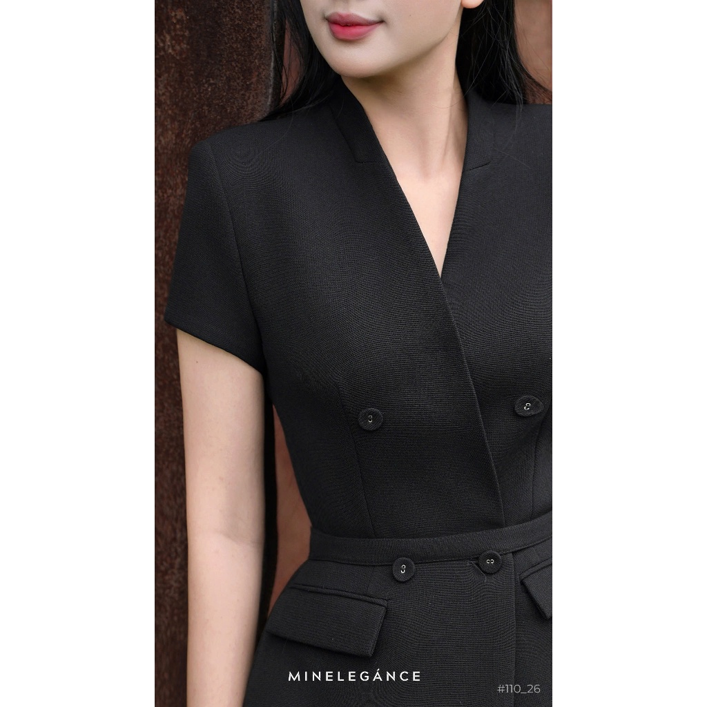 MINELEGÁNCE | SET VEST & CHÂN VÁY BÚT CHÌ THANH LỊCH, SANG TRỌNG - MIN110