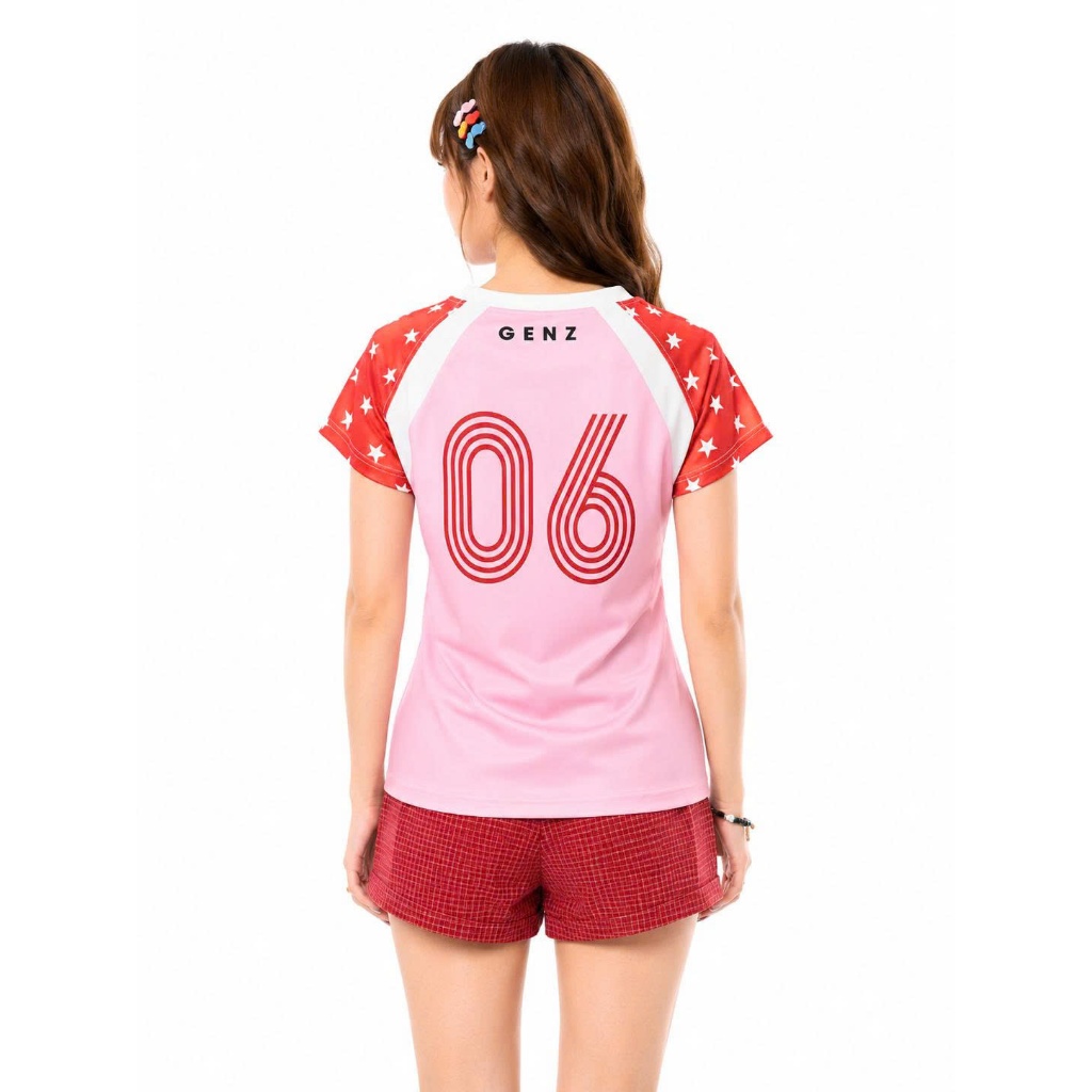 Áo Thun Thể Thao Nữ Raglan Stella Star Số 06 Chất Bột Lỗ Thoáng Mát Mùa Hè