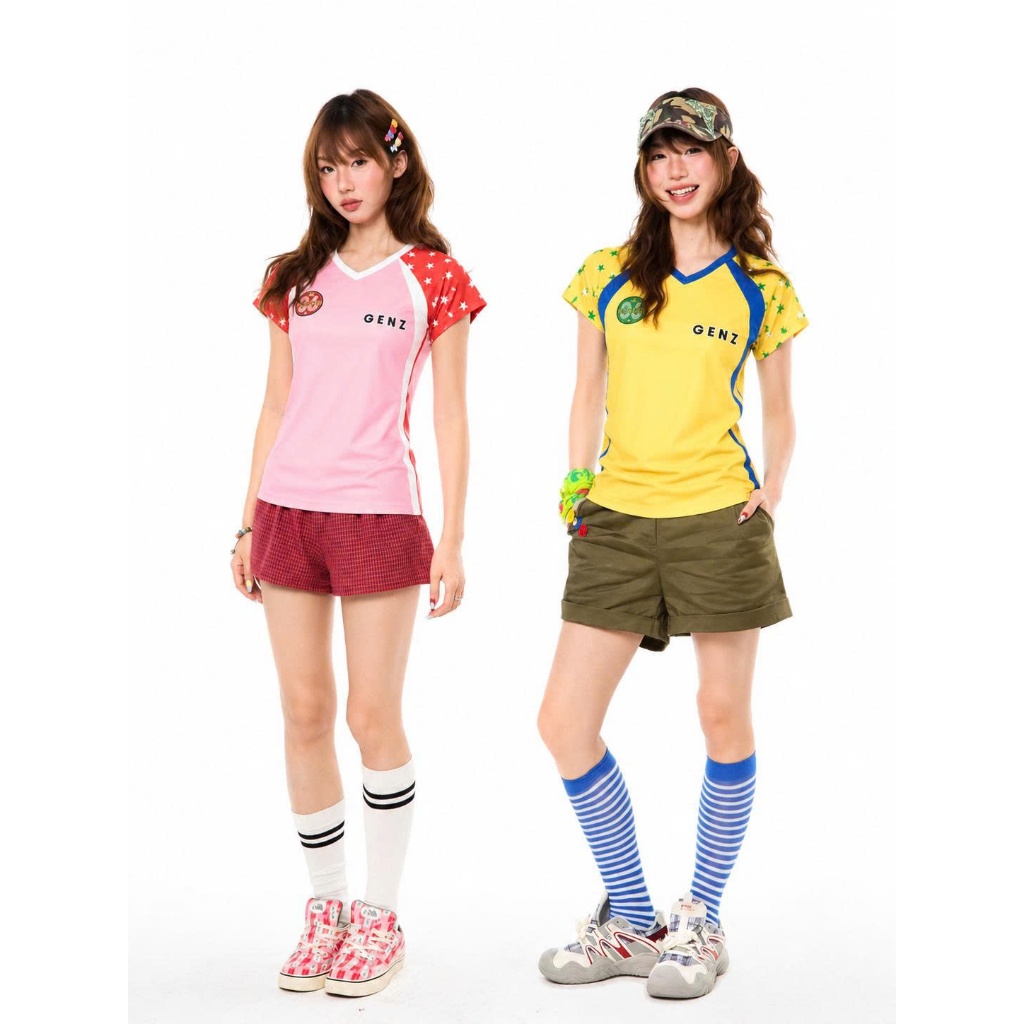 Áo Thun Thể Thao Nữ Raglan Stella Star Số 06 Chất Bột Lỗ Thoáng Mát Mùa Hè