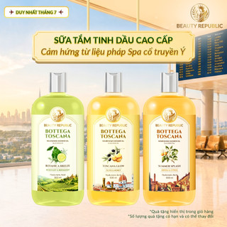 [V] Sữa tắm tinh dầu Ý phục hồi độ ẩm làn da với HA Beauty Republic Bottega Toscana 500ml