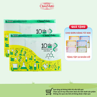 Decal Bọc SGK Cải Cách CLASSMATE, Decal Bọc Vở Ô ly SGK Tiếng Anh Chất Liệu Nhựa Trong, Dẻo, Bền, Chống Thấm Nước