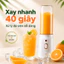 Máy Xay Sinh Tố Cầm Tay 450ml 2 Cối 21000rpm Xay Đá Nhỏ Pin 1500mAh Sạc Type-C Mini Tiện Lợi