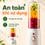 Máy Xay Sinh Tố Cầm Tay 450ml 2 Cối 21000rpm Xay Đá Nhỏ Pin 1500mAh Sạc Type-C Mini Tiện Lợi