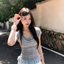 Áo Thun Nữ Cổ Đổ Tay Ngắn Thun Borip Co Giãn Mềm Mại Form Ôm Body Tôn Dáng TN09 RUSY