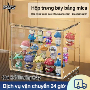 Tủ Hộp Trưng Bày Trong Suốt 3 Tầng Bảo Quản Mô Hình Blindbox Sonny Angels Popmart Dimoo Skullpanda